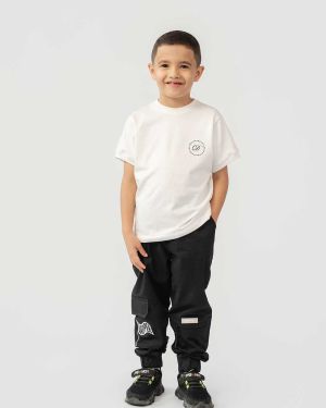 SET Cargo Negro + Camiseta CLUB Blanca