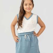 SET Falda + Chaleco CLUB Azul