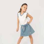 SET Falda + Chaleco CLUB Azul
