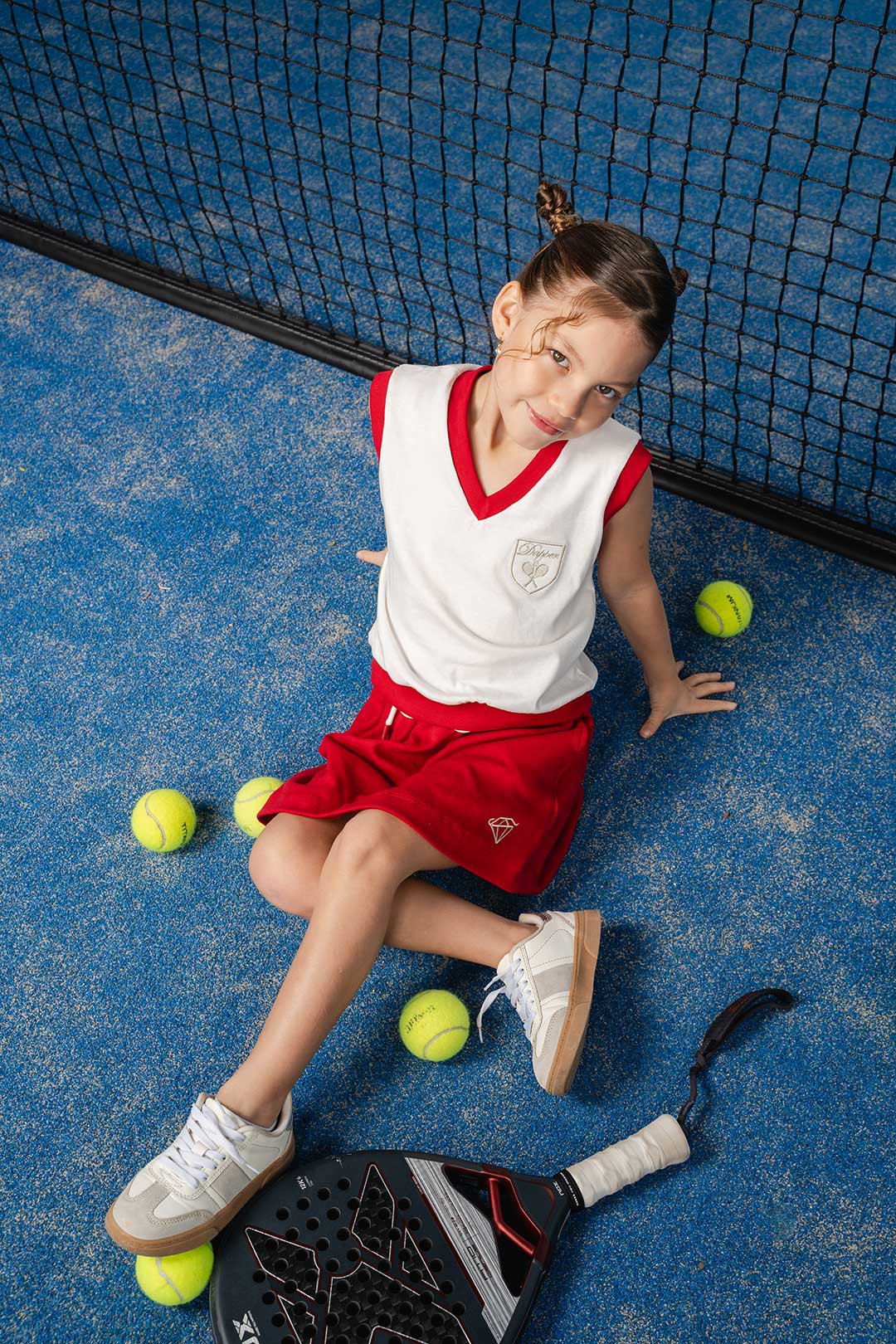 SET Falda + Chaleco CLUB Rojo