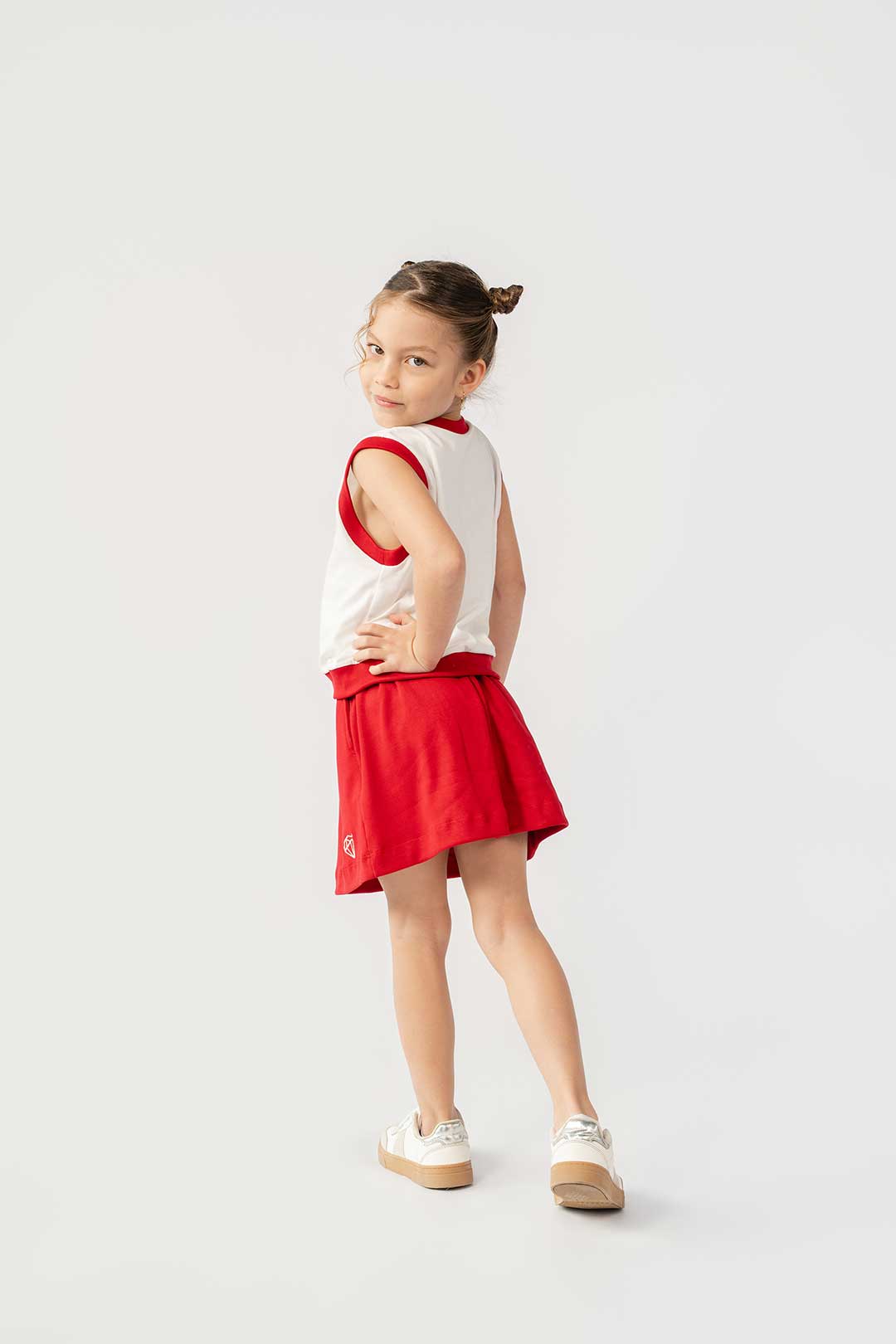 SET Falda + Chaleco CLUB Rojo