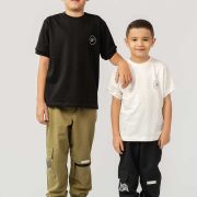 SET Cargo Negro + Camiseta CLUB Blanca