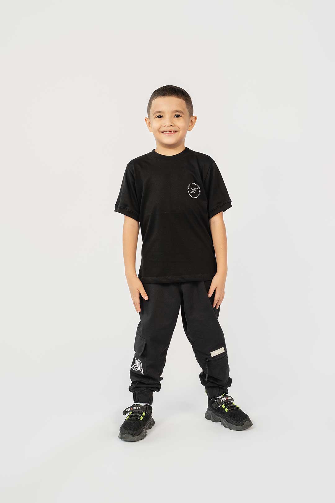 SET Cargo Negro + Camiseta CLUB Negro