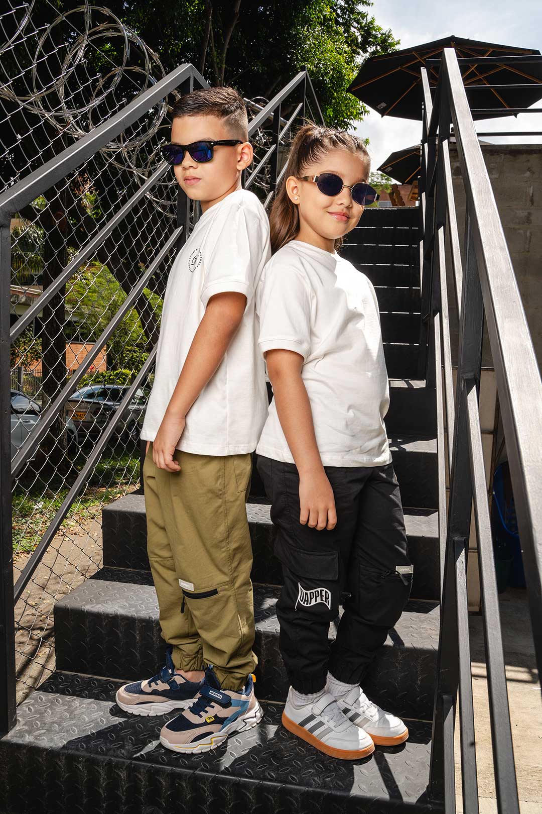 SET Cargo Verde + Camiseta CLUB Blanco