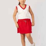 SET Falda + Chaleco CLUB Rojo