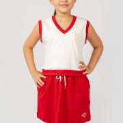 SET Falda + Chaleco CLUB Rojo