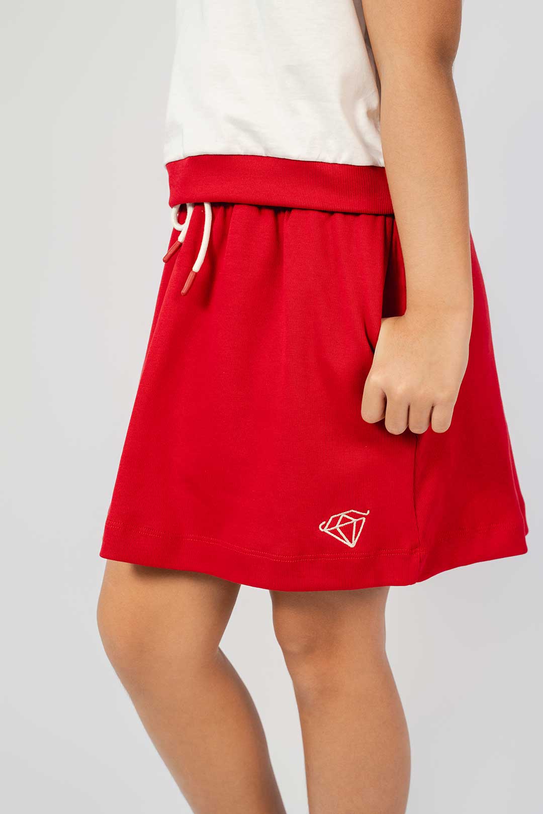 SET Falda + Chaleco CLUB Rojo